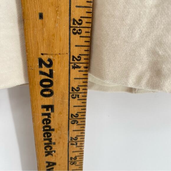 Talbots Blazer Velveteen Cream Professional Office Dressy Mature Minimalist 16 - Picture 6 of 7